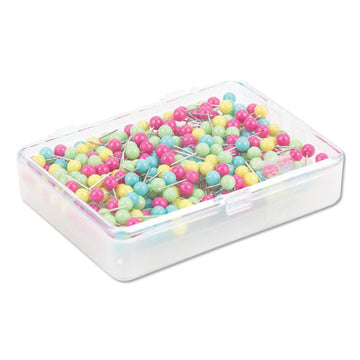 U Brands Map Push Pins, Plastic, Assorted, 1-2", 300-pack freeshipping - TVN Wholesale